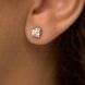 Золоті пусети з муасанітами по 0.5ct