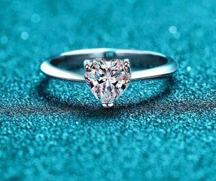 Каблучка серце 0.5 муас 18238 фото