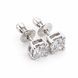 Срібні пусети з муасанітом Emperor cut 0.5ct 18092 фото 2