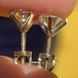 Золоті пусети з муасанітами по 0.5ct 18161 фото 3